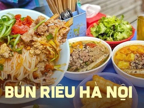 Những hàng bún riêu lâu đời, ngon nổi tiếng ở Hà Nội