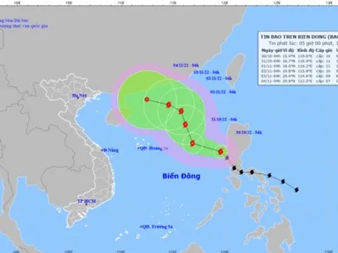 Bão số 7 đã đi vào Biển Đông với sức gió mạnh, diễn biến rất phức tạp
