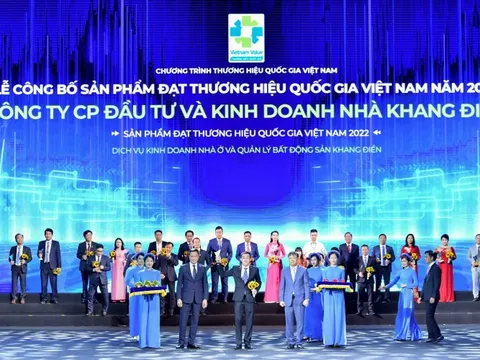 Khang Điền (KDH) được công nhận Thương hiệu quốc gia Việt Nam