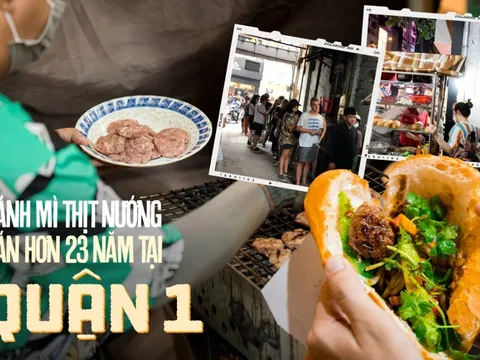 Xe bánh mì thịt nướng tại quận 1 từng được tạp chí Mỹ vinh danh, đến khách Tây cũng phải xếp hàng chờ mua