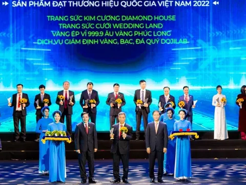 Tập đoàn DOJI 12 năm được công nhận thương hiệu quốc gia Việt Nam