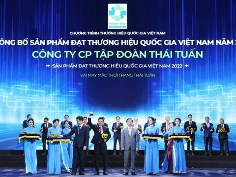 Tập đoàn Thái Tuấn đạt Thương hiệu quốc gia năm 2022