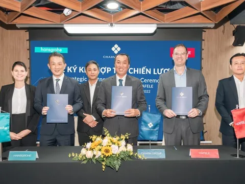 Lễ ký kết hợp tác chiến lược giữa Charm Group - Hansgrohe Và Häfele