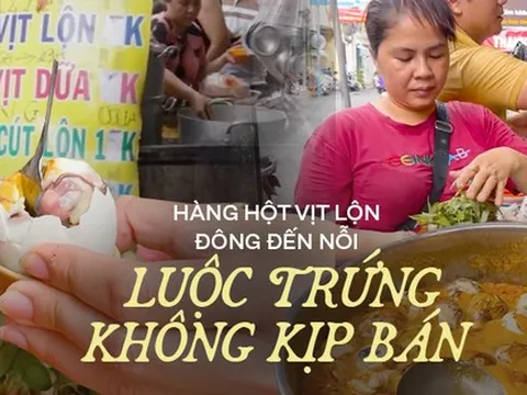 Quán trứng vịt lộn nước dừa nổi đình đám tại Quận 3, TP.HCM hôm nào cũng bán hết cả nghìn trứng