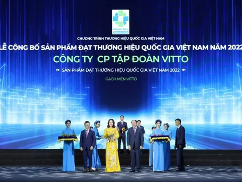 VITTO đạt chứng nhận Thương hiệu Quốc gia năm 2022