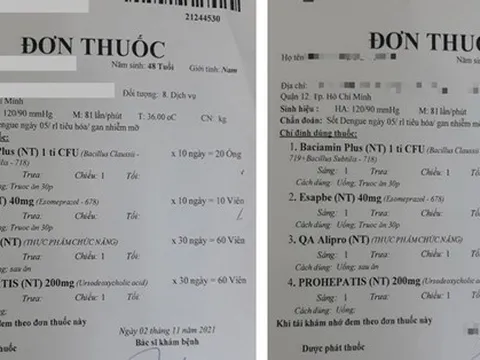 Sở Y tế TP HCM thông tin về vụ sốt xuất huyết được kê đơn thực phẩm chức năng