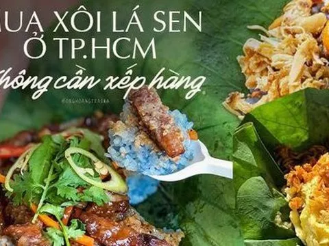 Ngoài xôi cốm Tân Bình “sốt xình xịch”, TP.HCM còn 3 hàng xôi lá sen ngon không kém cho những ai ngại xếp hàng