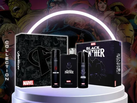 Start up Nerman đưa siêu anh hùng Black Panther vào bộ sản phẩm sữa tắm và sữa rửa mặt