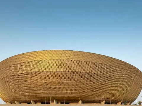 Cận cảnh sân vận động dát vàng sắp tổ chức World Cup 2022