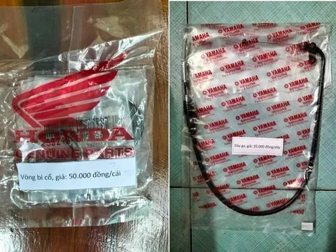 Phát hiện, xử lý 4 hộ kinh doanh phụ tùng xe gắn máy giả nhãn hiệu nổi tiếng