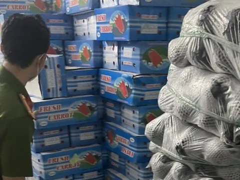 Công an TP.HCM phát hiện một công ty mua 11,7 tấn rau củ trôi nổi trên thị trường