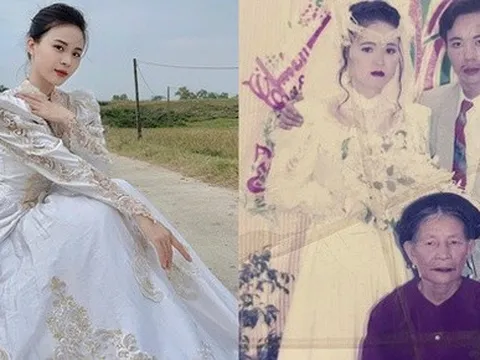 Cô gái mặc lại váy cưới của mẹ gây chú ý: “Kỉ niệm vô giá mẹ từng không cho mình đụng vào”
