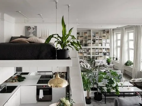 Căn hộ gác xép nhỏ sở hữu thiết kế ấn tượng khiến bạn ngỡ diện tích đến cả trăm mét vuông