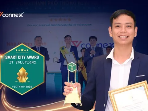Tân binh Vconnex giật giải Nền tảng nhà thông minh xuất sắc nhất Smart City Award 2022