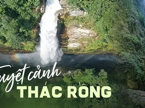 Tuyệt cảnh thác nước "rồng trắng" ít người biết ở Lào Cai