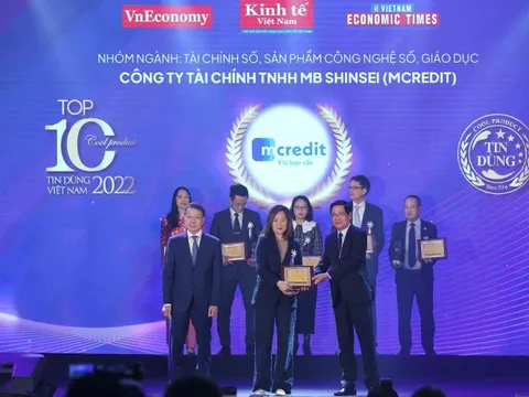 Vay TikTak lọt Top 10 Sản phẩm Tài chính số - Dịch vụ tin dùng 2022