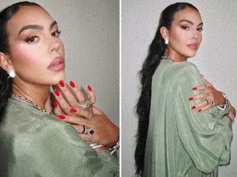 Bạn gái Ronaldo đeo trang sức gần 5 tỷ đồng cổ vũ World Cup 2022