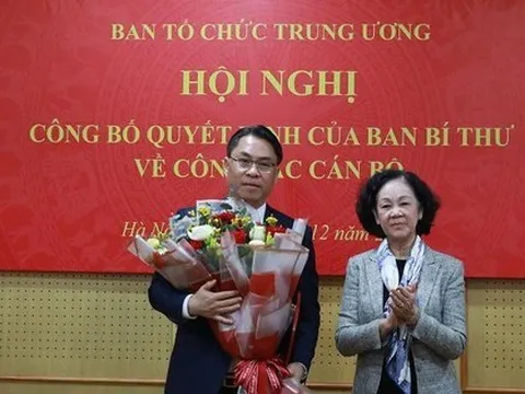Ban Bí thư bổ nhiệm Phó Trưởng Ban Tổ chức Trung ương