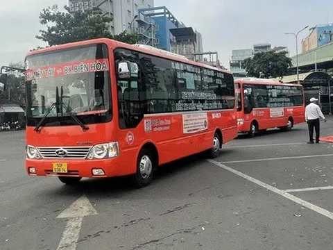 Từ 24-12, thương binh, người già... đi xe buýt miễn phí tại 4 tuyến Đồng Nai, TP HCM
