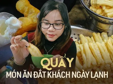 Ngày hè chỉ "làm nền" cho bún, phở nhưng mùa đông quẩy nóng trở thành món ăn được săn đón nhất