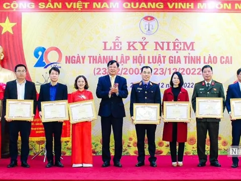 Hội Luật gia tỉnh Lào Cai kỷ niệm 20 năm ngày thành lập