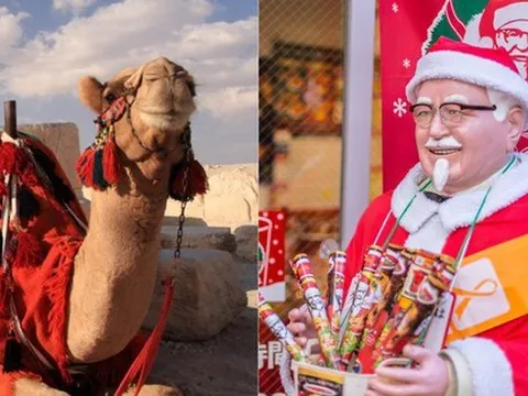 Văn hóa Giáng sinh độc lạ khắp châu Á: Người Nhật nhất định phải ăn một món của Mỹ, những chú lạc đà đóng vai trò quan trọng