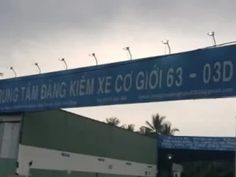 Đình chỉ thêm 1 trung tâm đăng kiểm tại Tiền Giang