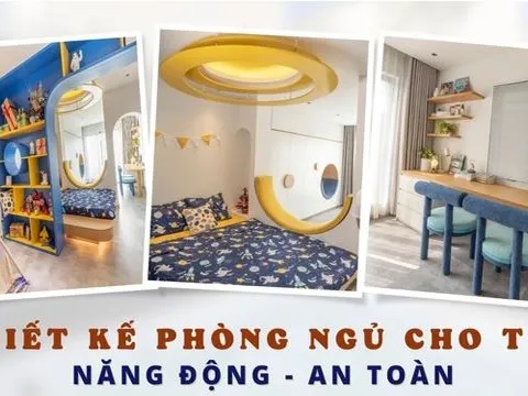 Giải pháp thiết kế phòng ngủ cho bé 8 tuổi nhiều thời gian xa mẹ: Ấm ấp nhưng năng động