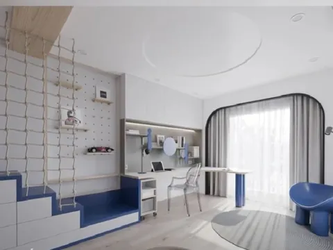 Thiết kế phòng ngủ cho con trai 8 tuổi đầy năng động, thay đổi theo hành trình con lớn