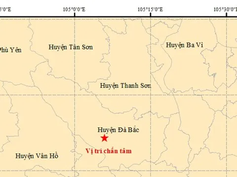 Động đất mạnh 4.0 ở Hòa Bình