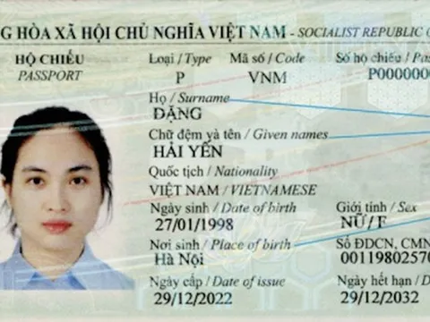 Từ hôm nay, hộ chiếu cấp mới sẽ có thông tin 'nơi sinh'