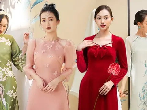 Áo dài cách tân Tết 2023: Thiết kế giấu bụng mỡ cực khéo cứ diện lên là thon gọn