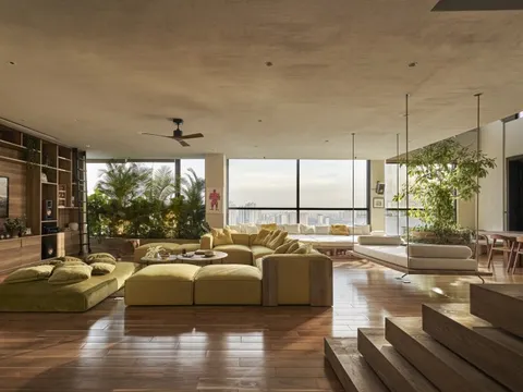 Có gì bên trong căn penthouse 470m2 như khu rừng nhiệt đới giữa lòng Sài Gòn?