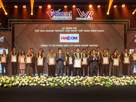HACOM lọt “top 500 doanh nghiệp tư nhân lớn nhất Việt Nam năm 2022”