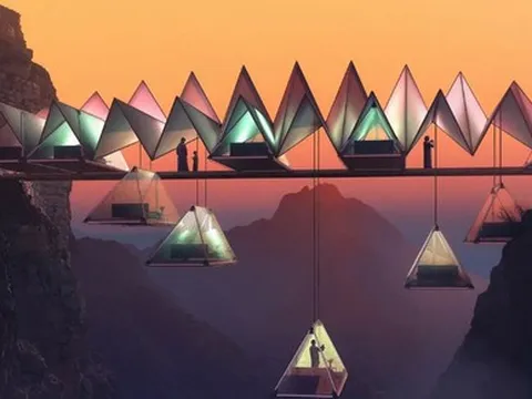 Thú chơi cực "điên rồ" của giới siêu giàu: Vung tiền để được nghỉ dưỡng trong chiếc lều treo lơ lửng giữa vách núi