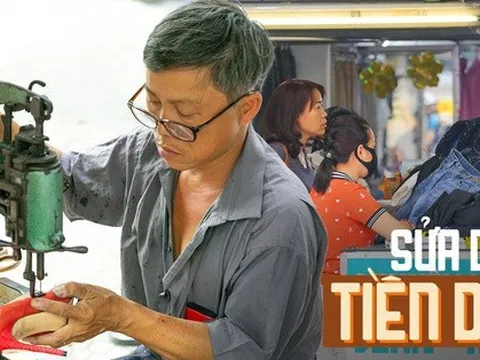 Thức thời mùa Tết: Nghề sửa quần áo, giày dép kín lịch cuối năm vì các đơn hàng khủng, kiếm gần chục triệu một ngày