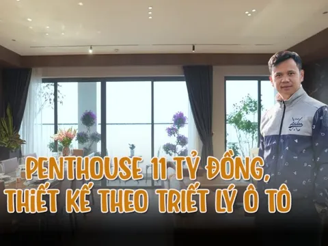 Căn penthouse 200m2 được thiết kế theo triết lý ô tô của chuyên gia review xe Lê Hùng: Thiết kế tỉ mỉ vừa khoa học vừa thực dụng, nhà cũng như xe sang