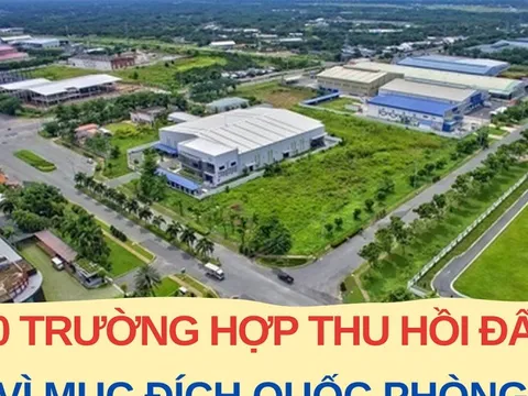 Các trường hợp nào bị thu hồi đất cho mục đích an ninh, quốc phòng?