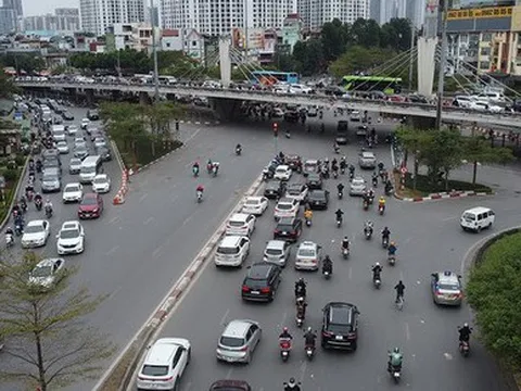 Hình ảnh hiếm thấy của 'điểm đen' giao thông trên trục đường Vành đai 2 Hà Nội