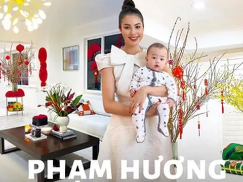 10 điểm cho Phạm Hương: Ở đất Mỹ xa xôi vẫn tậu đủ 5 loại hoa 'kinh điển' Tết Việt, khéo tay decor siêu biệt thự đẹp lung linh