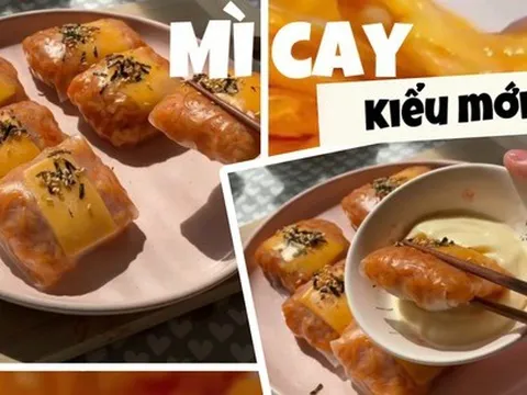 Món ăn “gây sốt” gần đây: Mì cay Hàn Quốc kết hợp với nguyên liệu quen thuộc của Việt Nam ngon bất ngờ