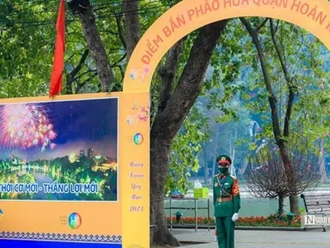 Hà Nội: Thiết lập trận địa bắn pháo hoa đêm Giao thừa Tết Quý Mão 2023