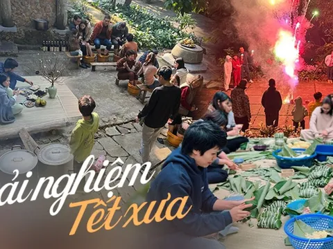 Bố mẹ đưa con đi du lịch trải nghiệm Tết xưa, tự nấu bánh chưng, tự kho cá bằng nồi đất - xu hướng mùa Tết của nhiều gia đình hiện đại