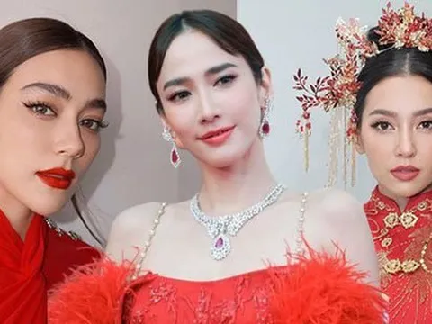 Mỹ nhân Thái đọ sắc gay cấn ngày Tết: Nữ hoàng cổ trang Bella đẹp xỉu, chị đại Aum diện trang sức 70 tỷ vẫn gây thất vọng