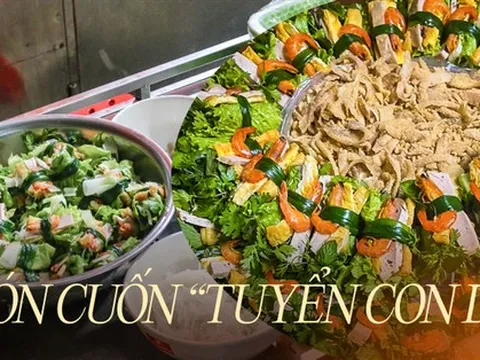 Cuốn hoàng hậu - món ăn “tuyển con dâu” của người Hải Phòng mỗi dịp Tết