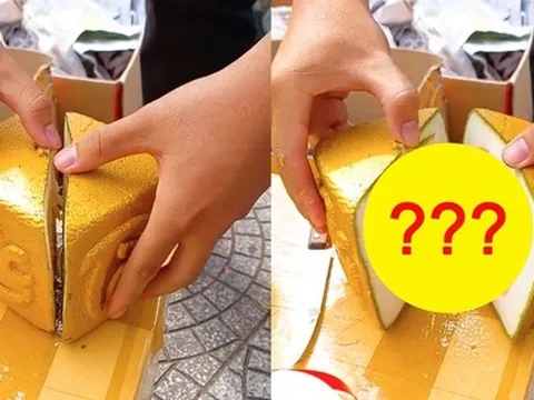 Cảnh tượng bổ quả bưởi vuông khiến dân mạng bàn tán trái chiều: Nên mua hay không?