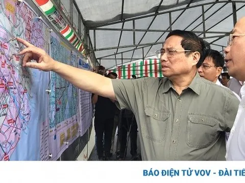 Thủ tướng Phạm Minh Chính kiểm tra Dự án cao tốc khu vực ĐBSCL