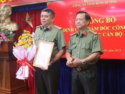 Công an Bình Dương điều động, bổ nhiệm hàng loạt cán bộ chủ chốt