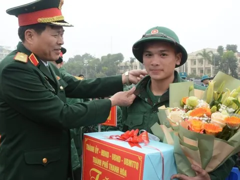 Thanh Hóa: Hơn 3.500 thanh niên lên đường nhập ngũ