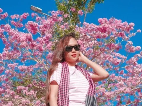 Vượt hơn 70 km đến check in cung đường nhuộm hồng đẹp như phim Hàn ở miền Tây